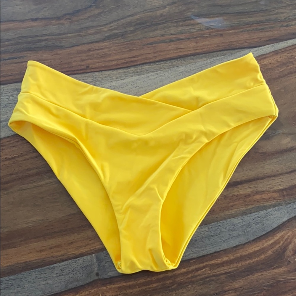 Yellow bikini bottom